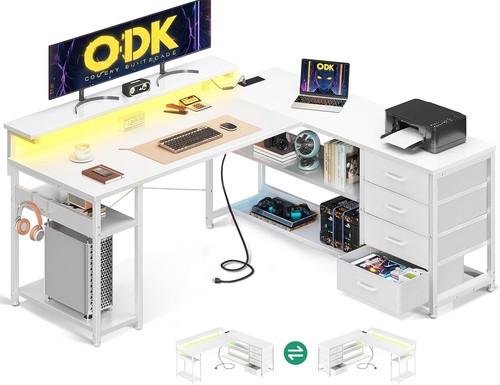 Corner desk with - with, l