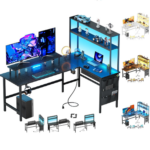 Shaped gaming desk - l,