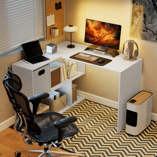 Shaped computer desk 110 x - desk,,