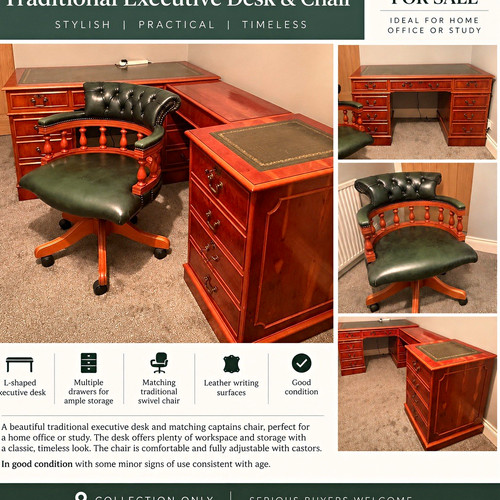 Traditional executive shaped - traditional, l-shaped