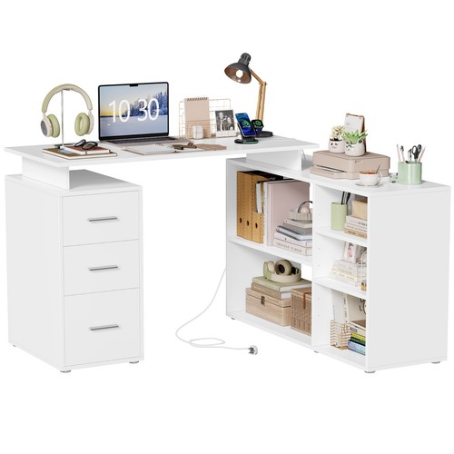 131cm shaped corner desk - 131cm,