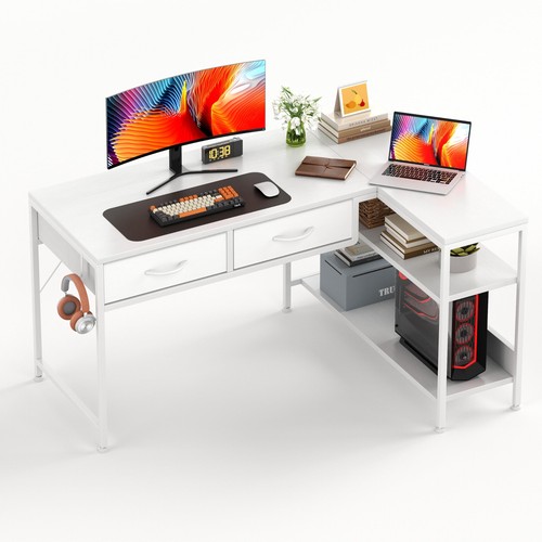 Shaped computer desk - shaped, 2