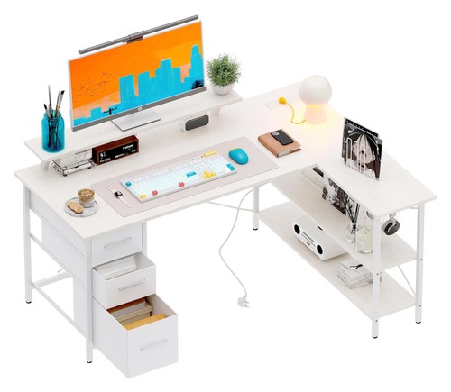 Corner computer desk - desk, with