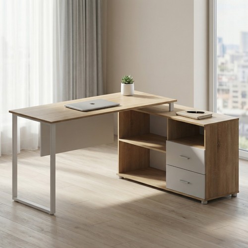 Shaped computer desk 160cm - computer,