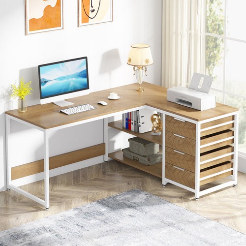 Modern shaped desk - 59",