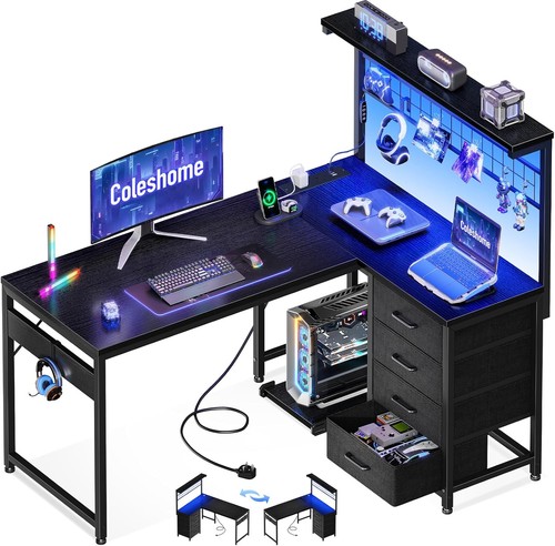 Coleshome shaped gaming - shaped, desk