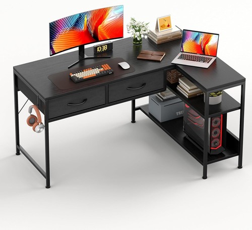 Shaped computer desk - shaped, 2