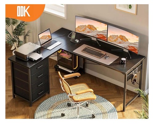 Corner desk with - with, l