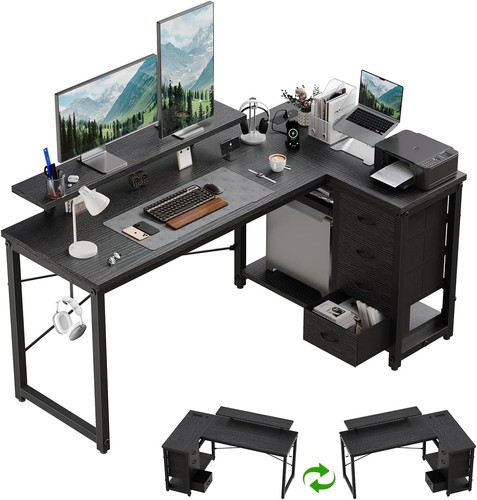 Shaped desk with 4 - desk,