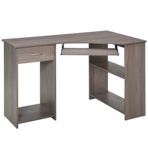 Shaped corner computer desk - computer,
