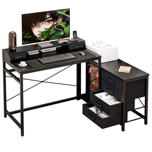 Computer desk with - computer,
