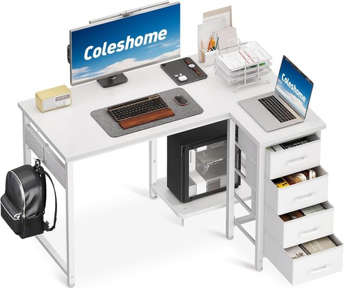 Shaped gaming desk with - l,