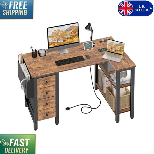 Reversible shaped desk with - reversible,
