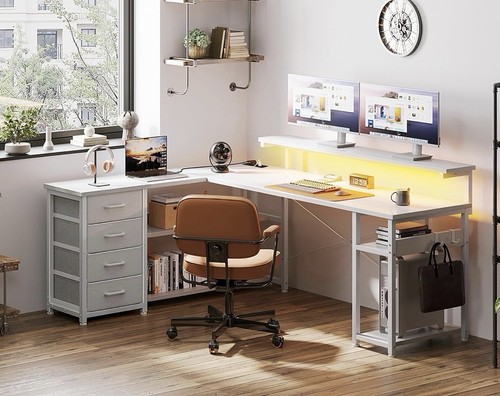 Odk shaped corner desk with - shaped,