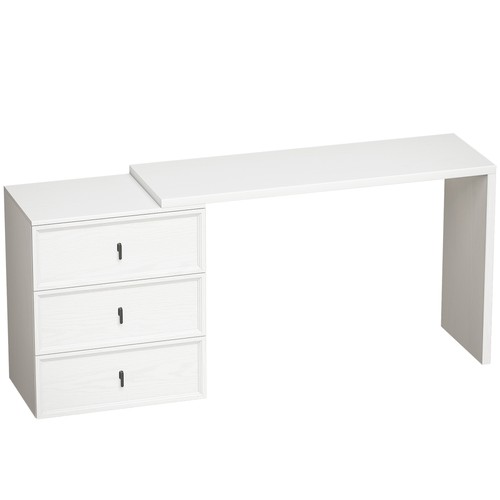 Shaped computer desk - desk, with