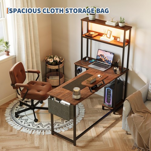 Shaped gaming desk with - gaming,