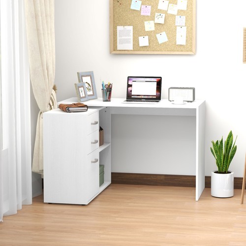 Shaped computer desk - computer,